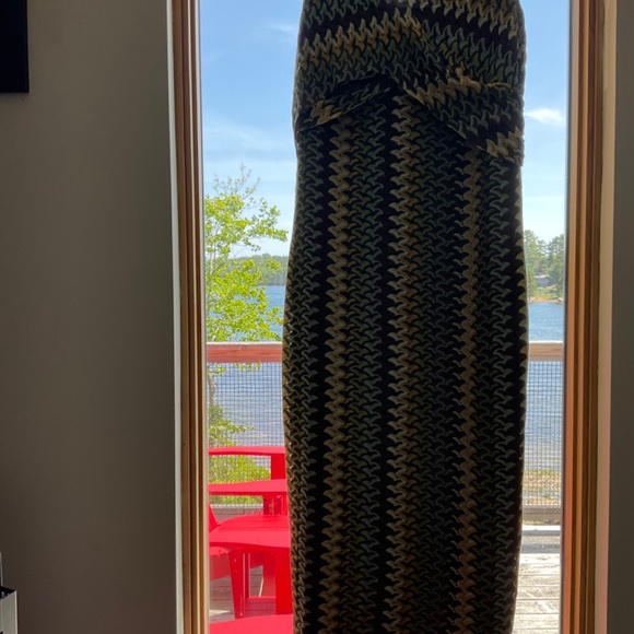 One of a kind designed dress in a very cool fabric. Size small - Picture 3 of 5